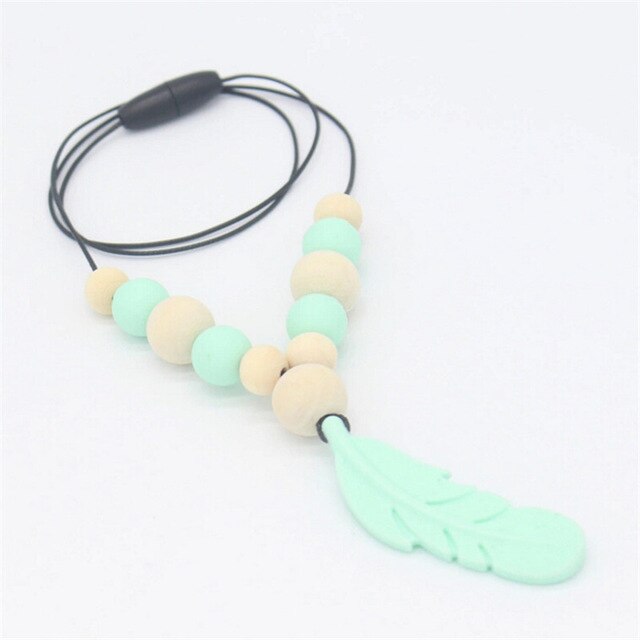 Silicone Beads Mom Teething Necklace